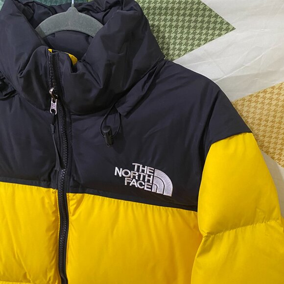 Black & Yellow The North Face Winter Puffer Jacket - Picture 2 of 9